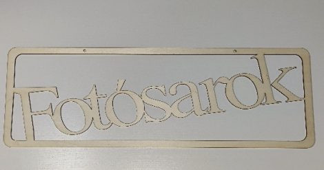 Fotósarok tábla (13*40 cm)