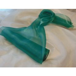 Szatén-organza (47 cm * 10 m) smaragdzöld-625