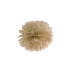 papír gömb / pom-pom (25 cm átmérő )CAPPUCCINO (085)