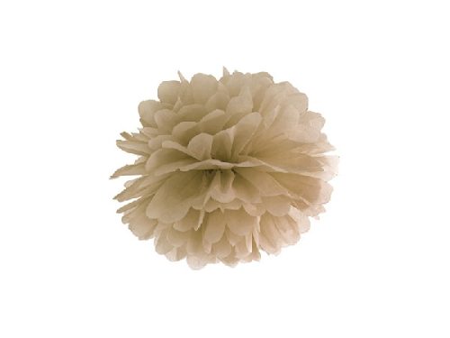 papír gömb / pom-pom (25 cm átmérő )CAPPUCCINO (085)