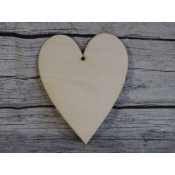 Fa szív natúr (20 cm)