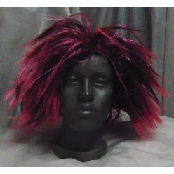 punk paróka fekete-pink
