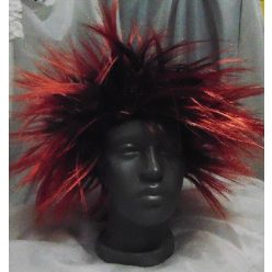 punk paróka fekete-piros