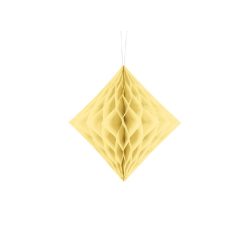 Gyémánt papír lampion , krém(20 cm)