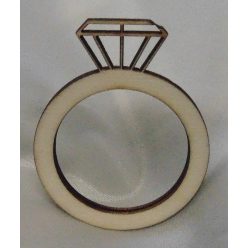 szalvétagyűrű , gyémántgyűrű mintával