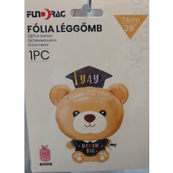 Ballagási fólia lufi , macis -74 cm-645098