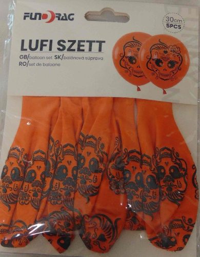halloween gumi lufi, 5 db 30 cm-s )-636270