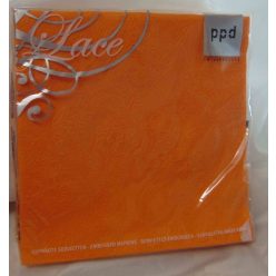 narancs dombornyomott szalvéta 33x33 (15 db) LACE
