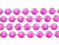 Kristály girland pink (1 m)