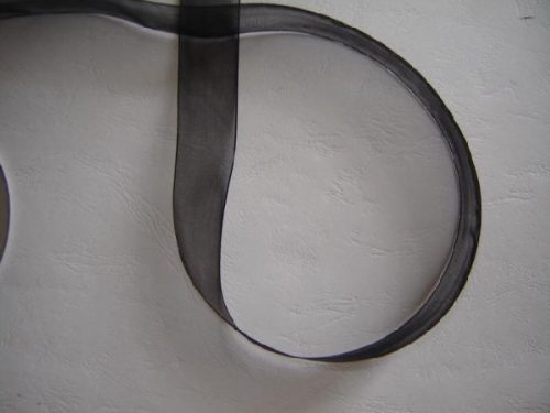 organza szalag 1,5 cm x 22,86 m,fekete