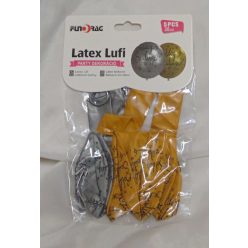  Boldog szülinapot ! gumi lufi , arany -ezüst, 30 cm-s (5 db)-602138