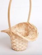 Sziromszóró kosár, natúr