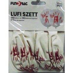 Halloween lufi, véres tenyér (5 db)-19696