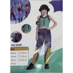   K-pop Demon Hunters Zoey jelmez szett – Top, nadrág és hajfonat
