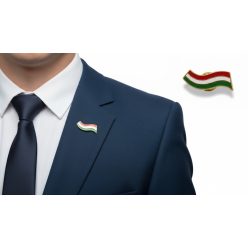   Nemzeti színű fém kokárda kitűző (3 cm) – Prémium tartós jelvény nemzeti ünnepre