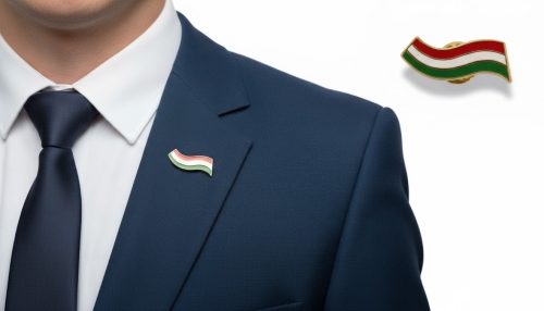 Nemzeti színű fém kokárda kitűző (3 cm) – Prémium tartós jelvény nemzeti ünnepre