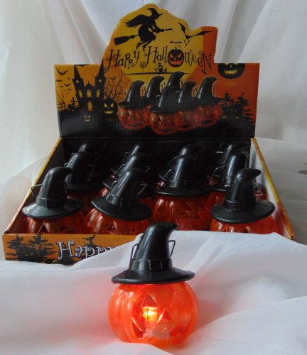 Halloween világító tök (9cm)