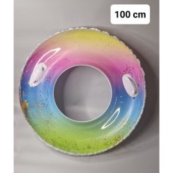 SZIVÁRVÁNY ÚSZÓGUMI 100CM FOGANTYÚS