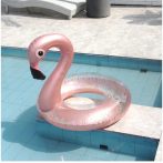 Flamingó úszógumi csillámos 90 cm