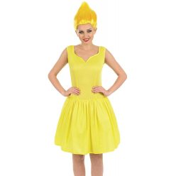 Yellow neon pixie farsangi jelmez